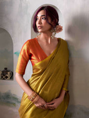 Light Tissue Silk Saree with Border - Classic Ethnic Grace