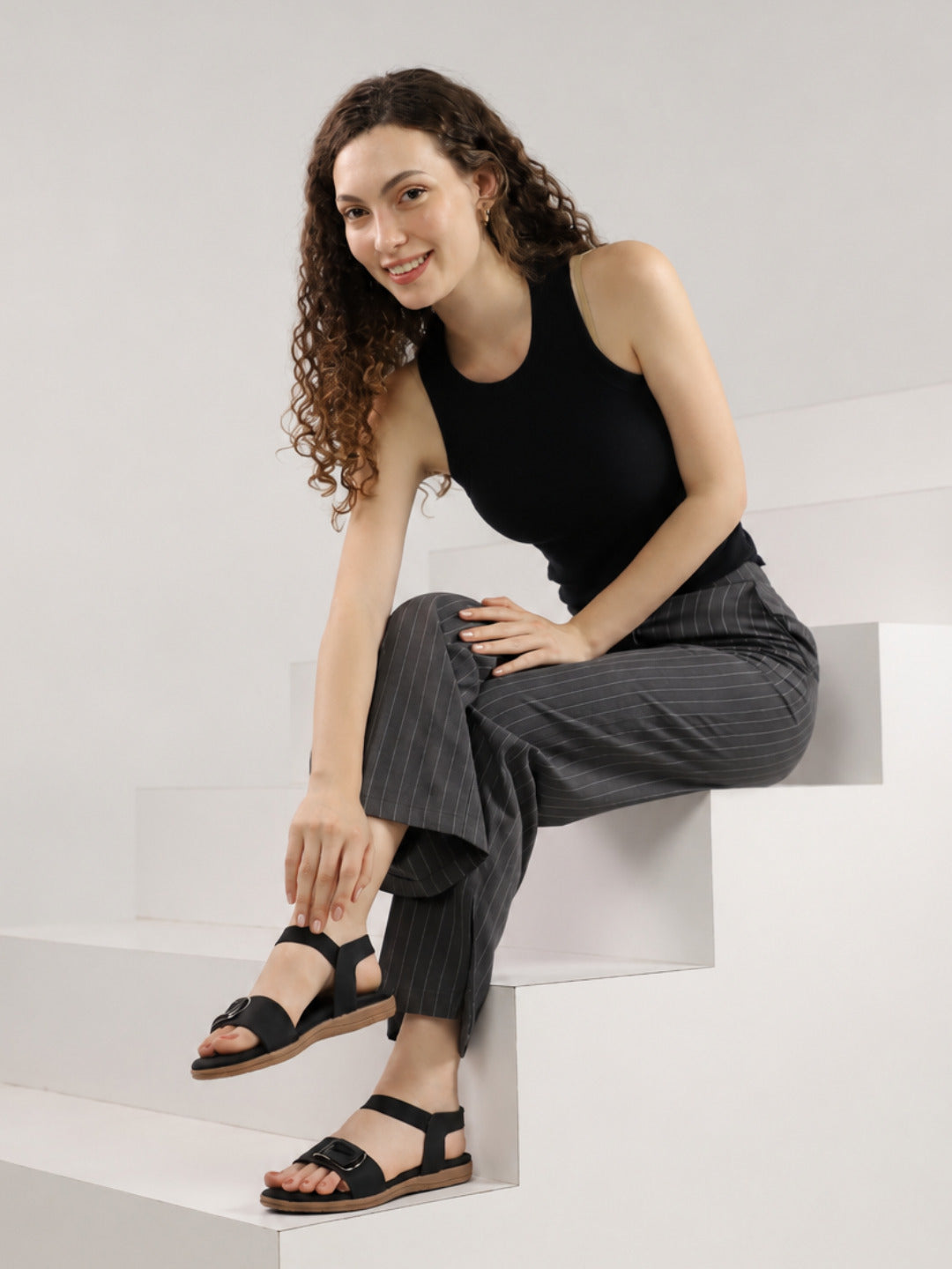 Casual Fashion BackstrapOpen Toe Flats Flats