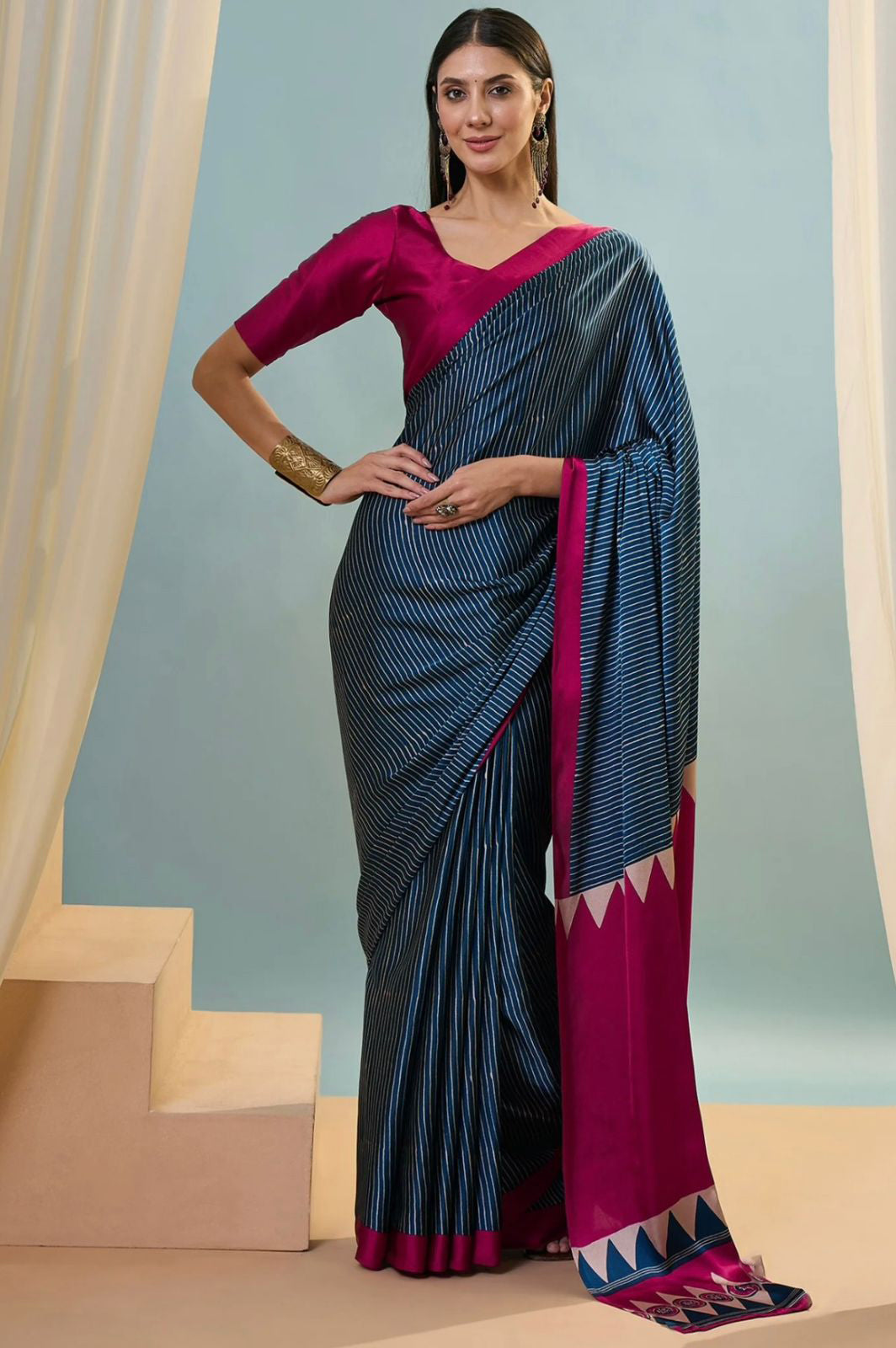 Soft-Modal-Silk-saree-with-stylish-prints-ajmodal2