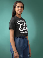 Girls Cotton Crop Top