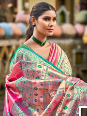 Traditional Kanjivaram Silk Saree in Yellow with Grand Zari Pallu and Matching Blouse