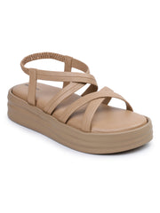 Casual Fashion Sandals Backstrap Flatform Heels