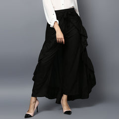 Women's Rayon Fuchsia Skirt Pants