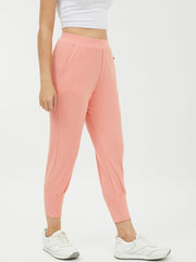 Women's Maroon Jogger Style Trousers