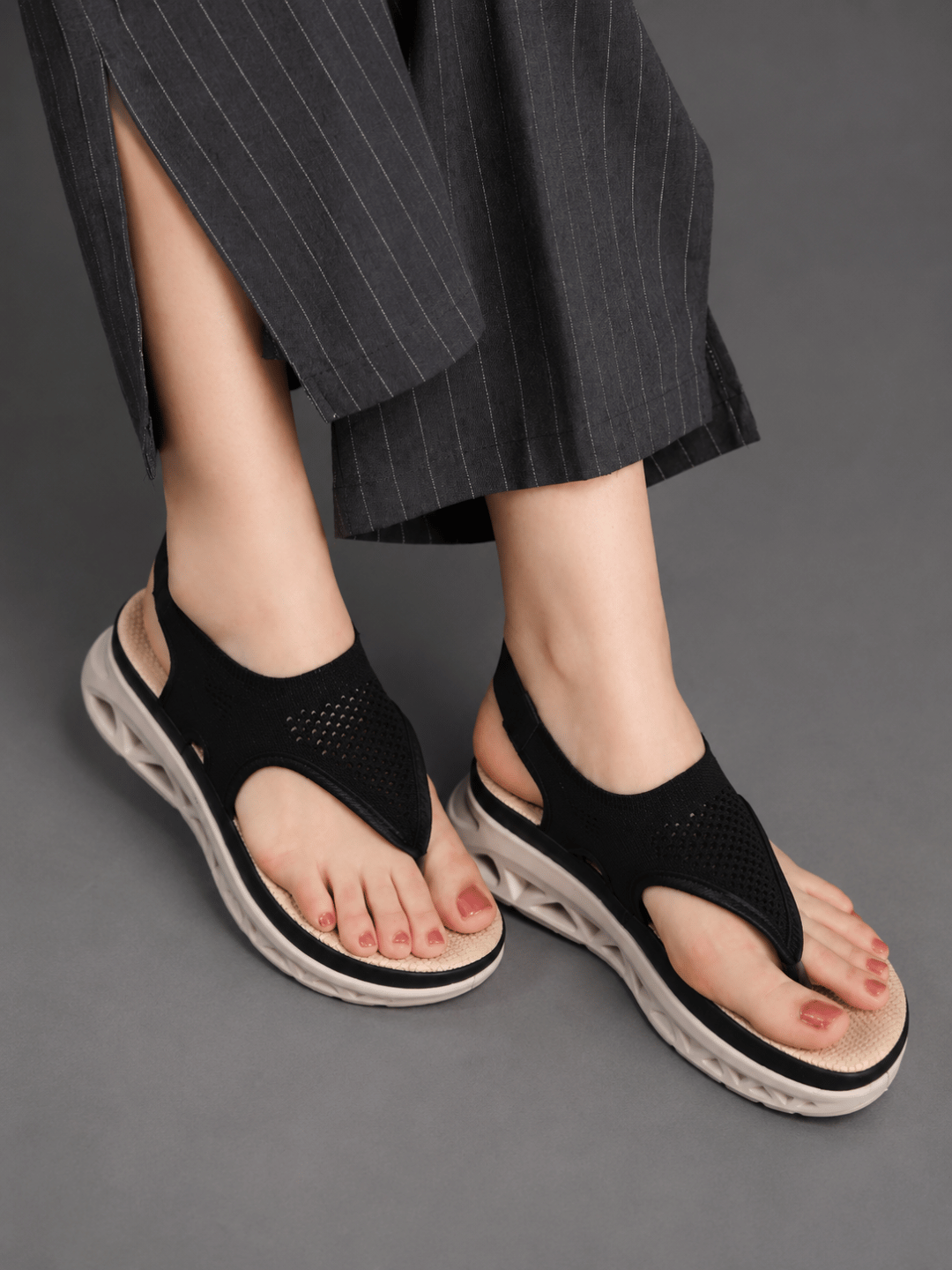 Casual Fashion Backstrap Platform Sandals 1 inch Heels