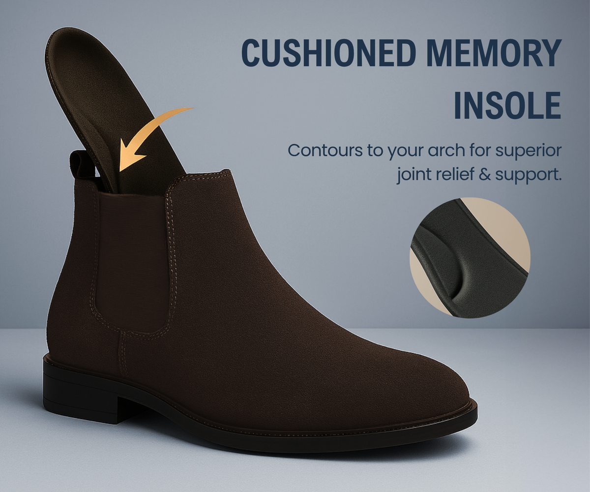 Men's Slip On Fashion Chelsea Boots | High Tops, Soft Cushioned Insole, Comfortable Fit, Trendy, Stylish Boots