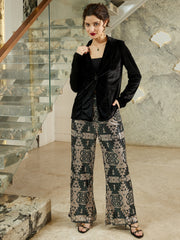Women Embellished Blazer & Pant Co-Ord Set
