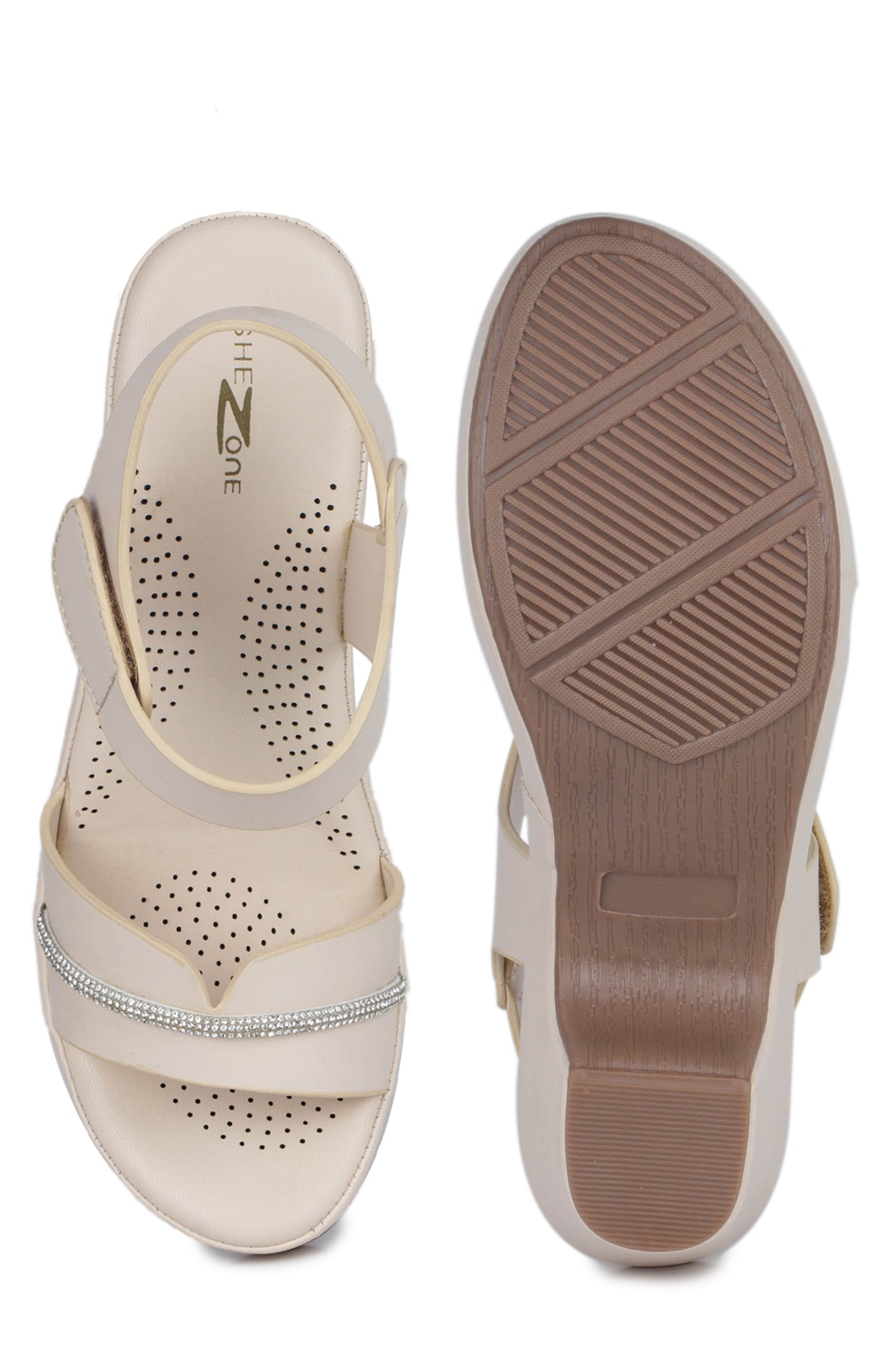 Casual Fashion Sandals 2 Inches Block Ankle Loop Round Toe Heels