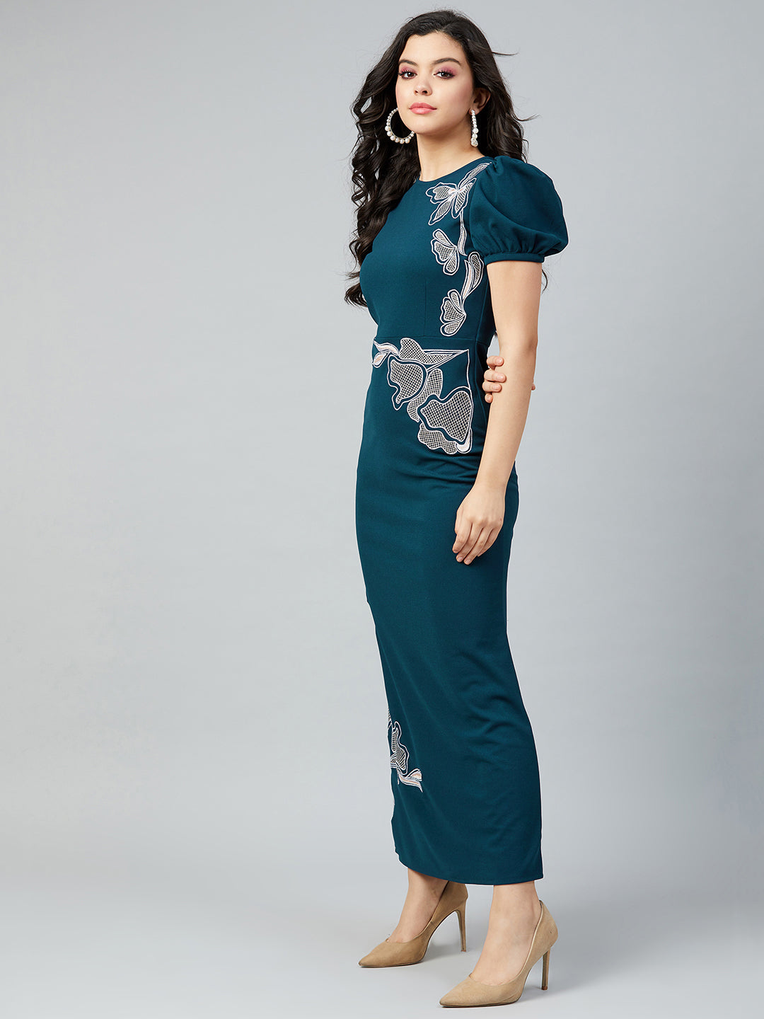 Embroidered Maxi Dress