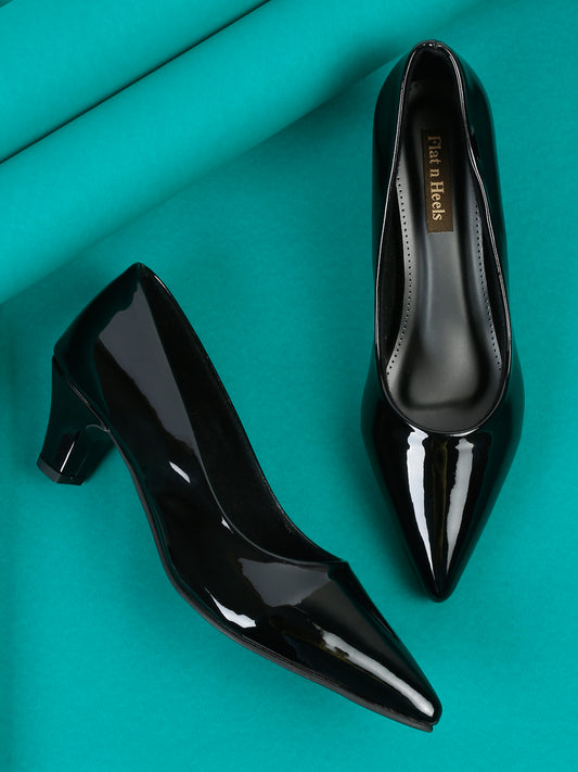 Casual Fashion Closed Back Block Pumps