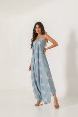 Aqua Blue Palazzo Jumpsuit