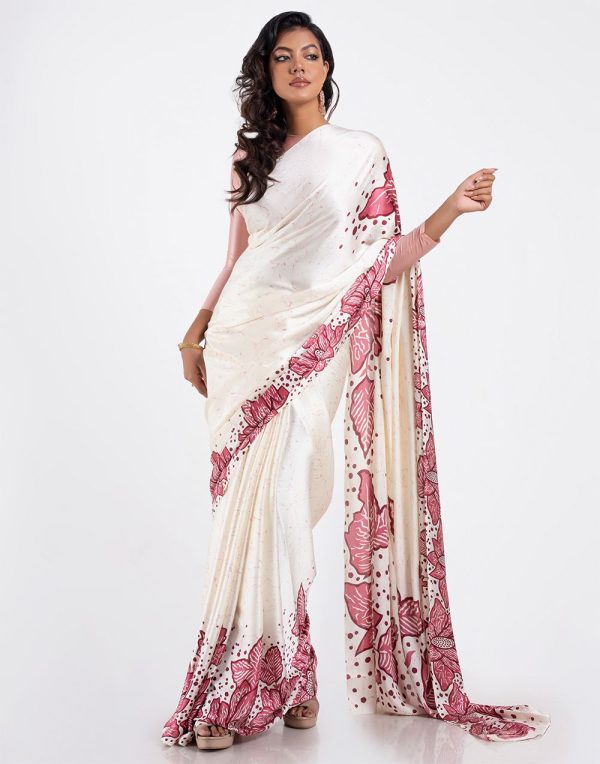 Soft Modal crepe saree with shaded style prints.
