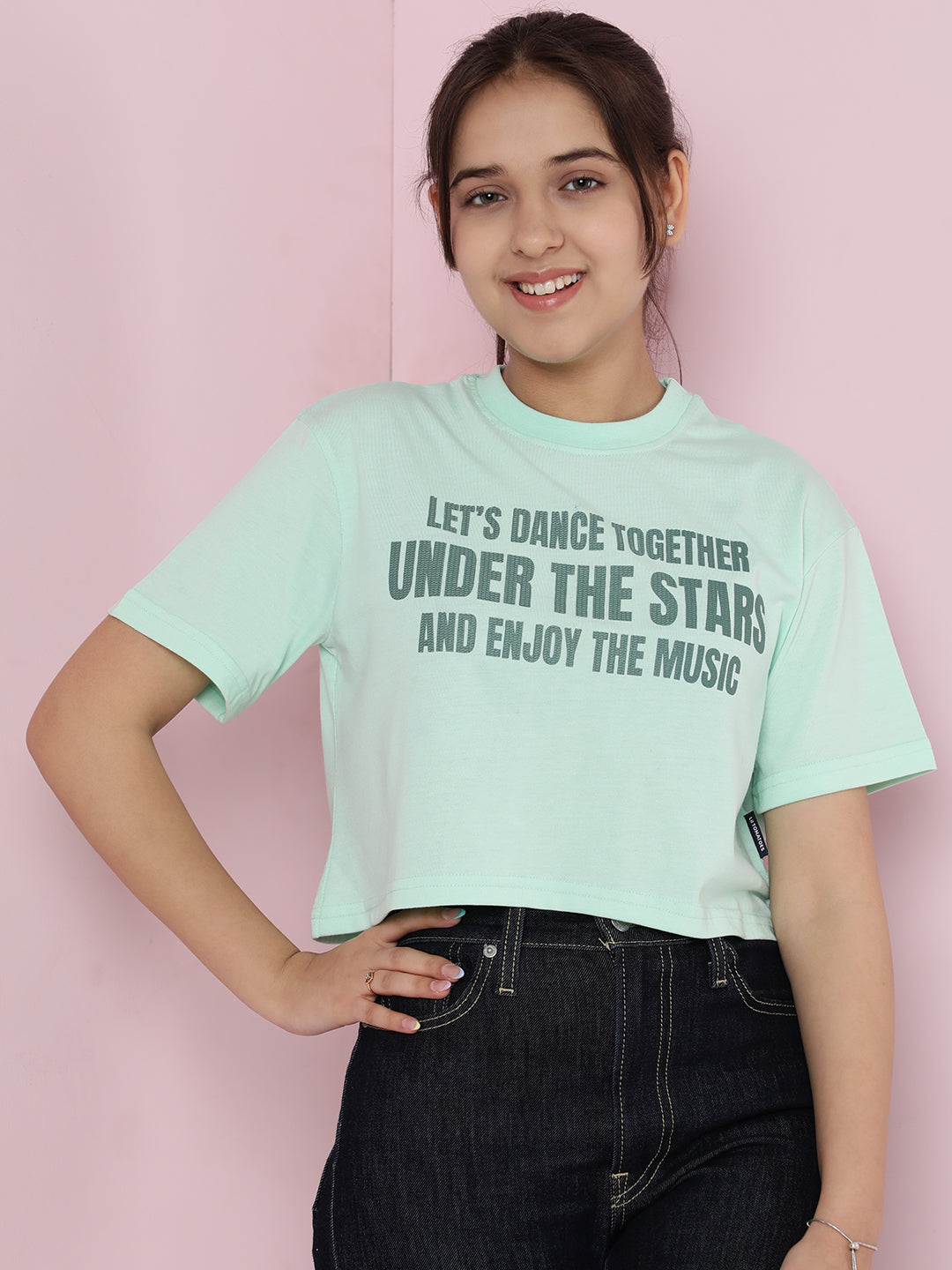 Girls Cotton Crop Top