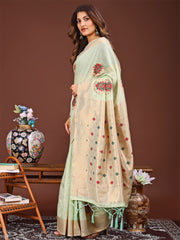 Elegant Woven Work Saree - A Whiff of Tradition Wrapped in Grace