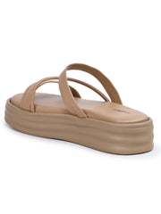 Casual Fashion Sandals Open Back Flatform Heels