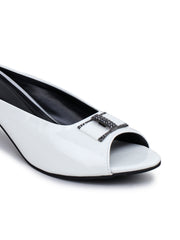 Casual Fashion Sandals Open Back Kitten Heels