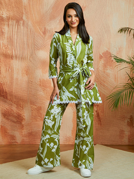 Women's Green Co ords Set
