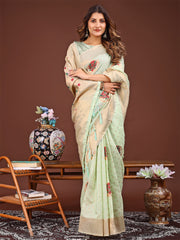 Elegant Woven Work Saree - A Whiff of Tradition Wrapped in Grace