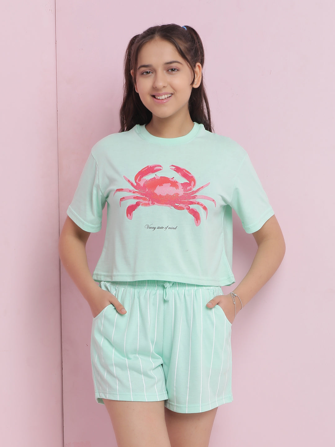 Lil Tomatoes Girls Cotton Night Suits