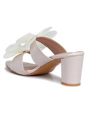 Fashion Open Back Sandal 2 inches Block Heels