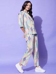 Women's Multi Colored Co-Ord Set
