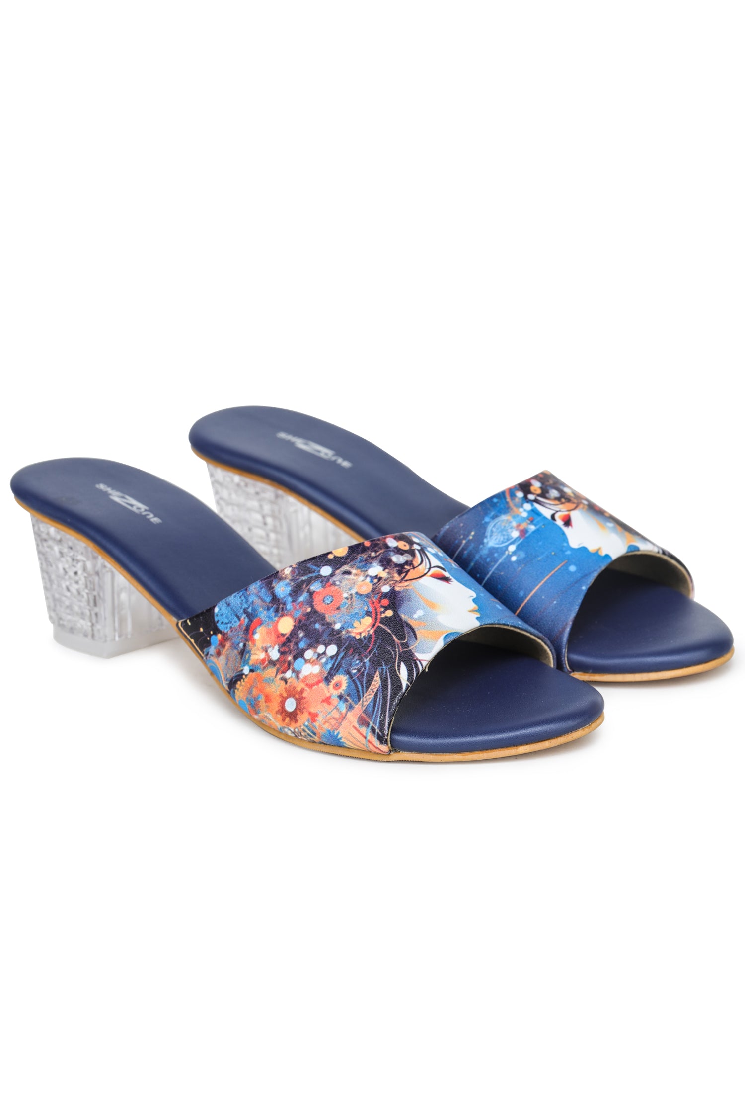 Women Casual Fashion Open Back Mules - 2 inches Block Heels 