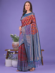 ASTITA - Radiant Lichi Silk Saree - A Touch of Royalty in Every Thread