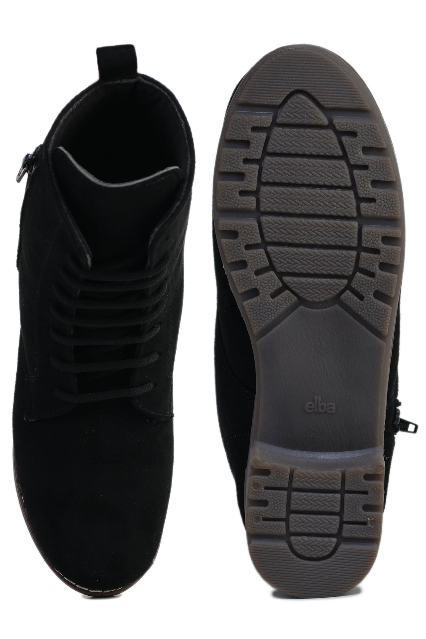 Black Block Solid Regular Boots