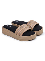 Casual Fashion Sandals Open Back Flatform Heels