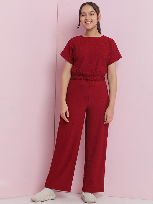 Girls Cotton Jumpsuit