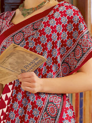 Women's Crepe Printed Designer Saree With Blouse Piece