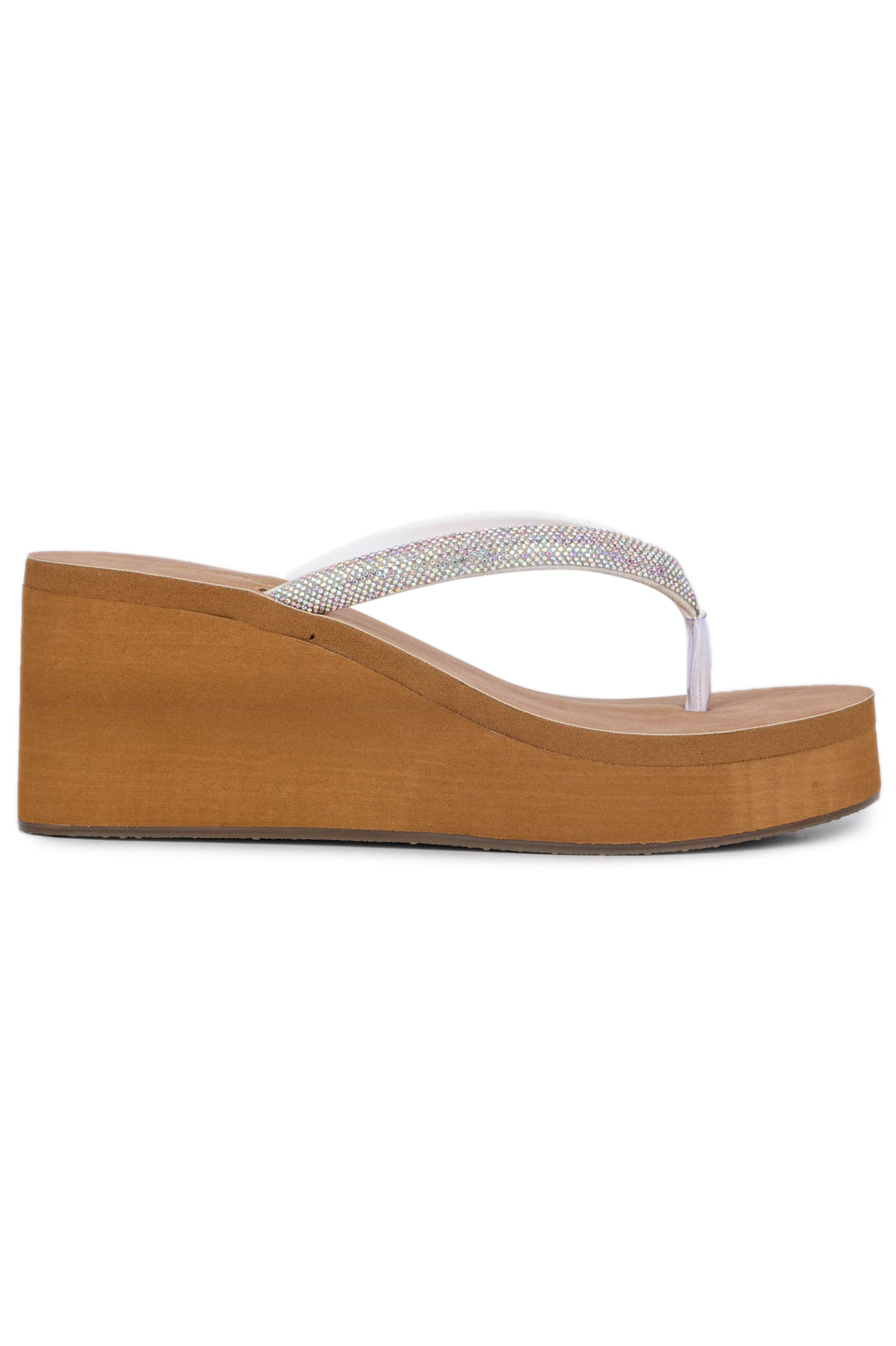 Casual Fashion Sandals 3 Inches Wedge Open Back Round Toe Heels