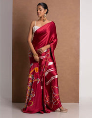 Soft-Modal-Silk-saree-with-stylish-prints-lacoste