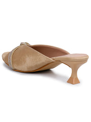 Casual Fashion Sandals Open Back Kitten Heels
