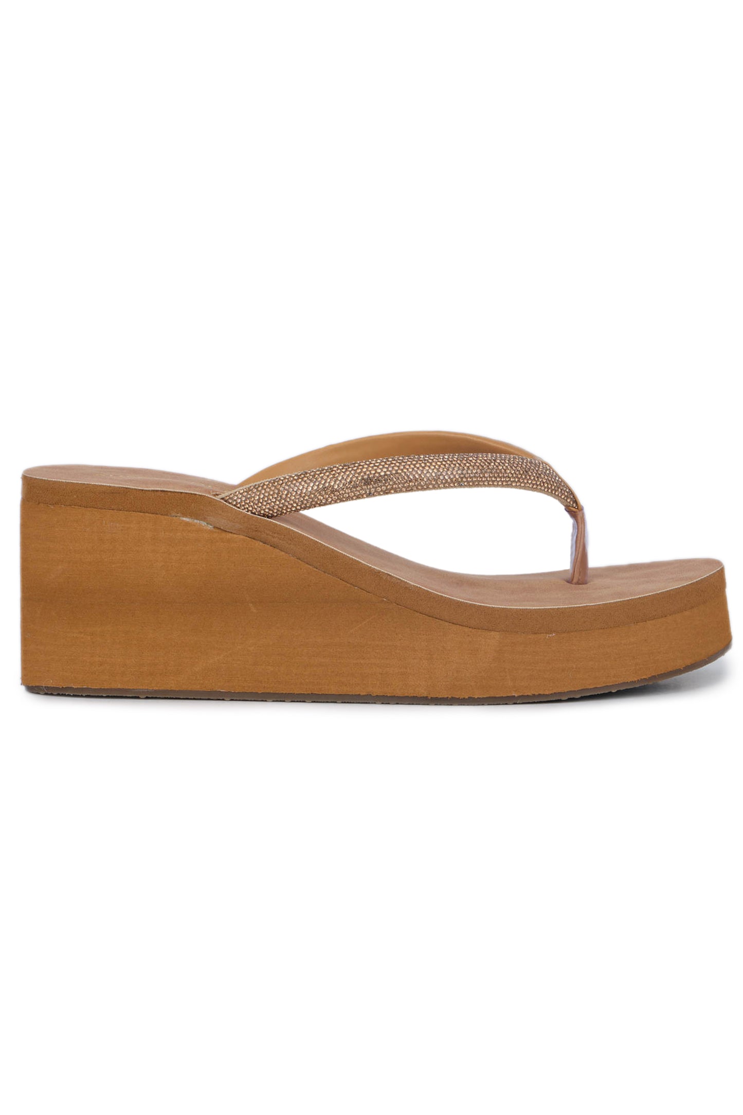 Casual Fashion Sandals 3 Inches Wedge Open Back Round Toe Heels