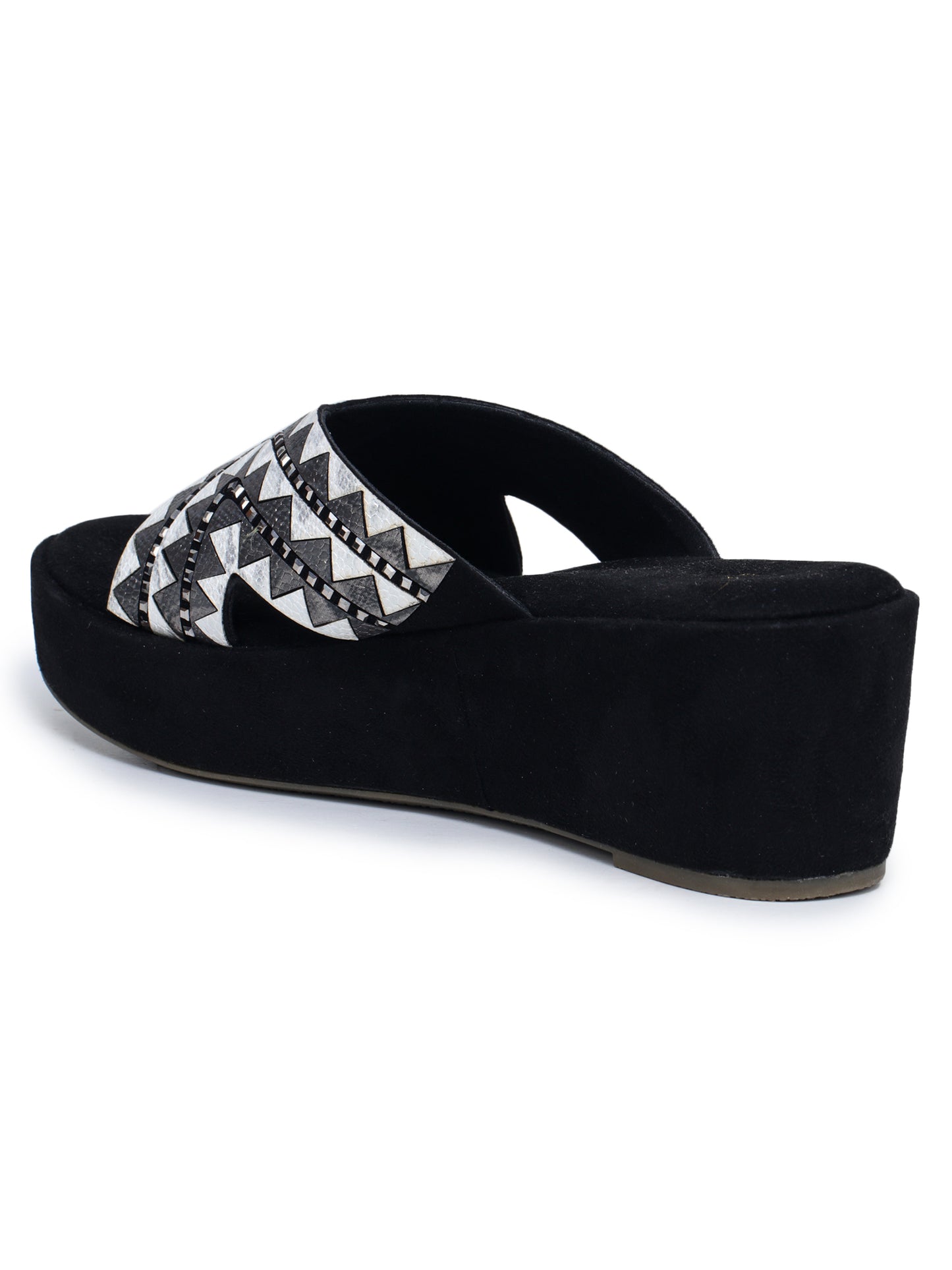 Fashion Open Back Sandal 3 inches Wedge Heels