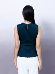 Women Cowl Neck Peplum Top