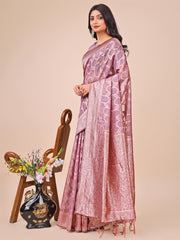 Elegant Sea Green Linen Cotton Saree with Silver Zari Border & Geometric Weave – Daily, Office & Festive Wear