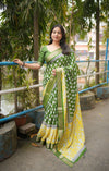 Soft Dola Silk saree with shaded style prints.