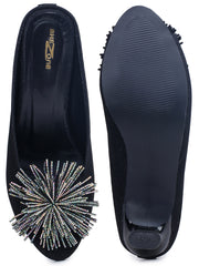 Casual Fashion Sandals Open Back Kitten Heels