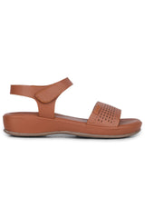 Casual Fashion Sandals 1 Inch Flatform Ankle Loop Round Toe Heels