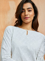 Women's White Only Kurta