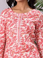 Women Ethnic printed Kurta with Trouser & Dupatta