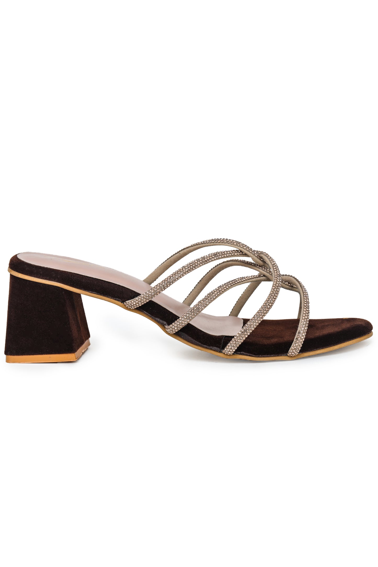 Women Casual Fashion Open Back Sandals - 2 inches Block Heels 