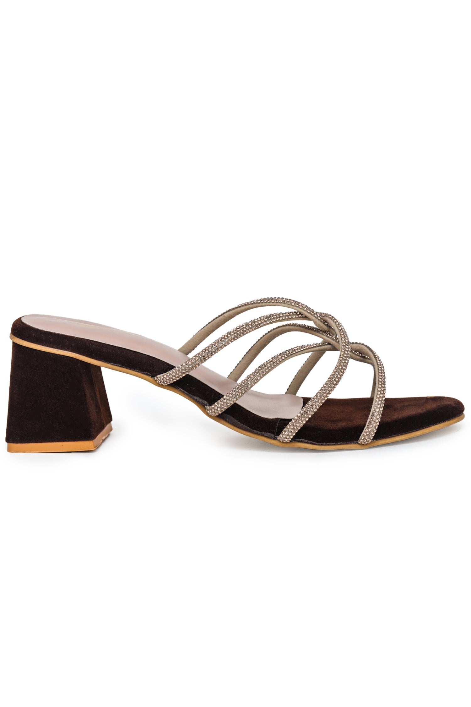 Women Casual Fashion Open Back Sandals - 2 inches Block Heels 