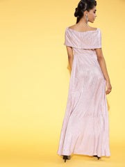 Women Elegant Lavender Solid Gown for Days