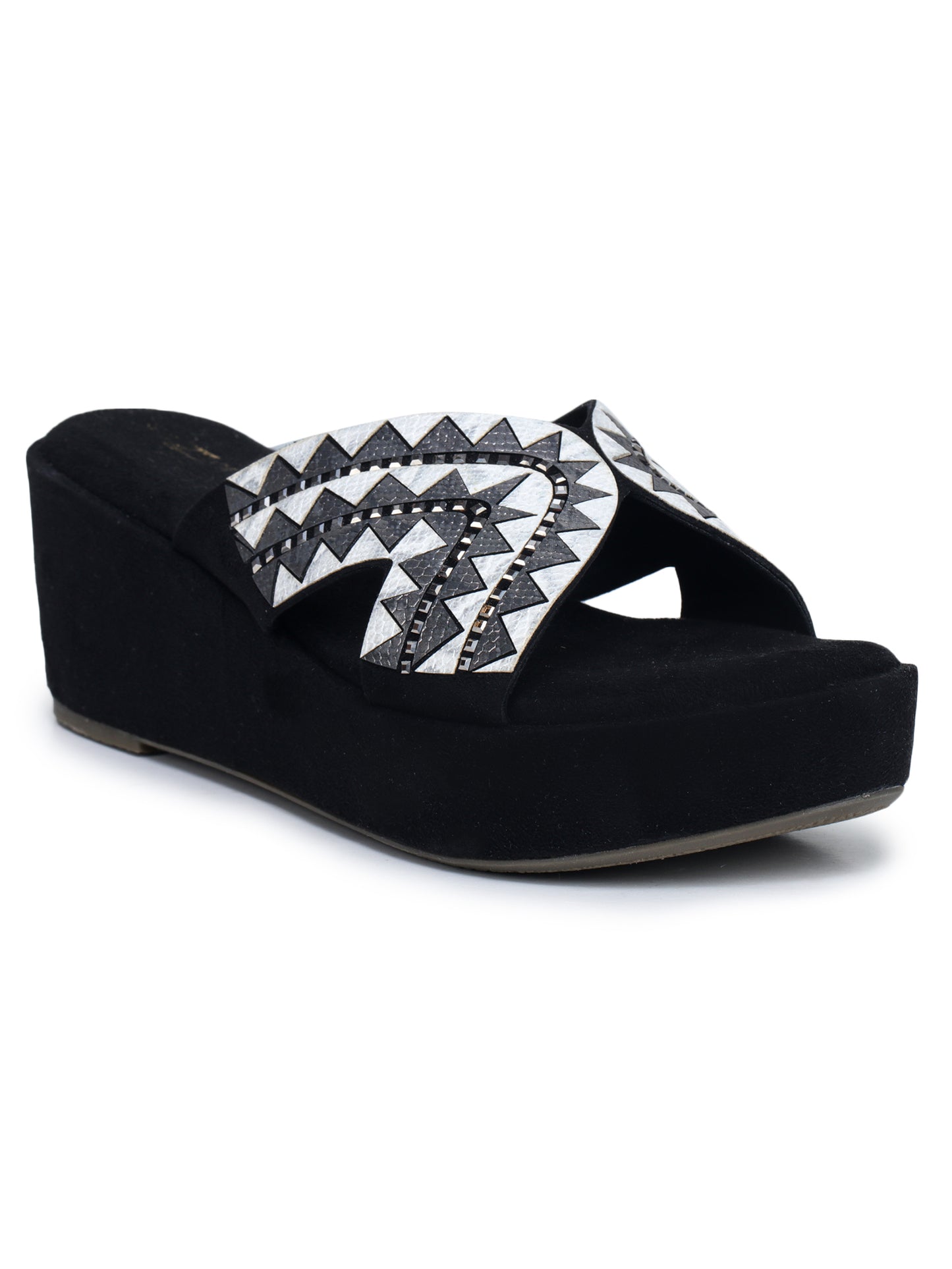 Fashion Open Back Sandal 3 inches Wedge Heels
