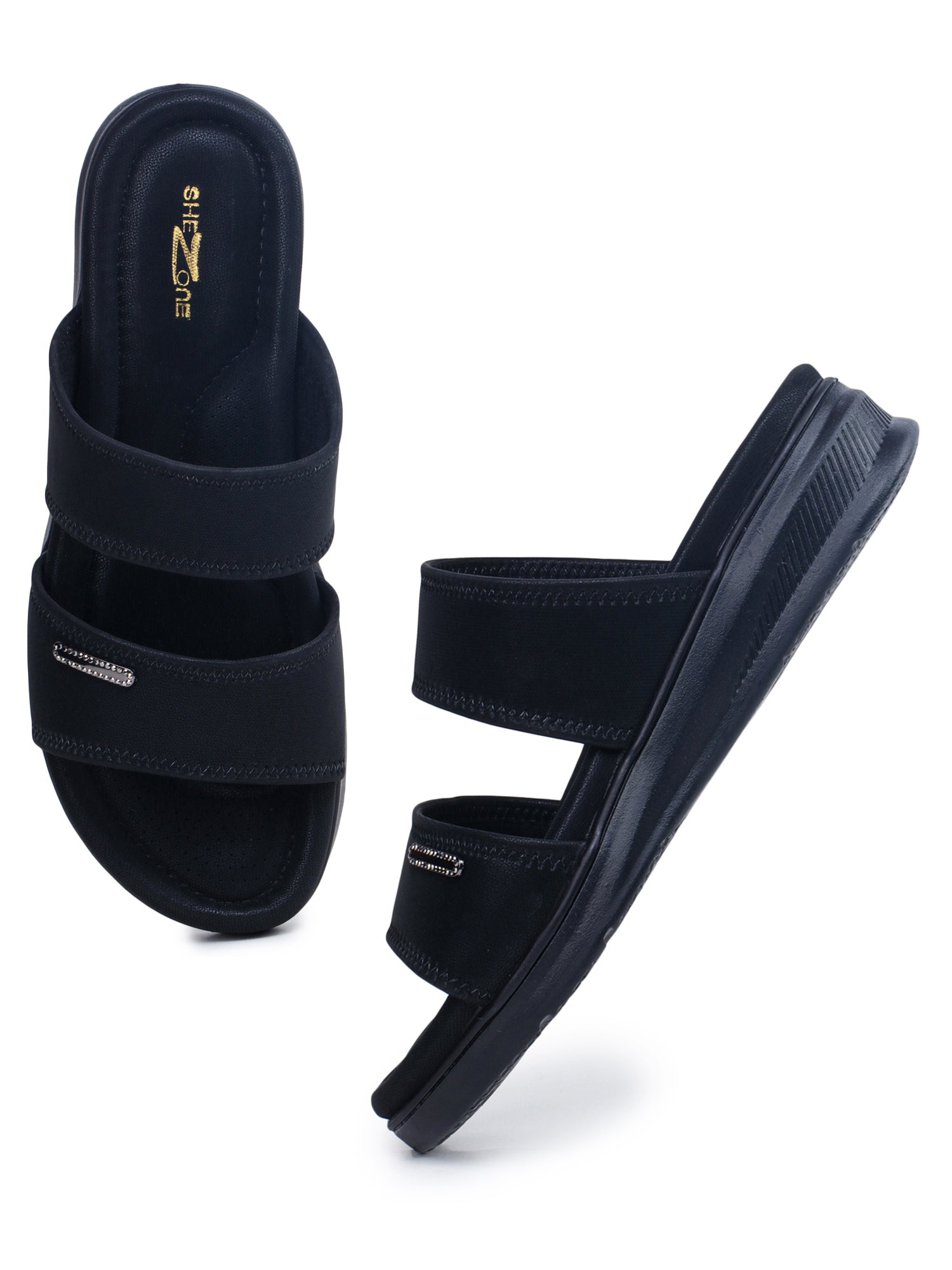 Casual Open Back Round Toe Heels