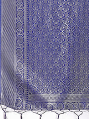 Graceful Orange & Maroon Banarasi Silk Saree with Rich Zari Woven Border – Traditional Elegance for Celebrations