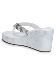 Fashion Open Back Sandal 3 inches Wedge Heels